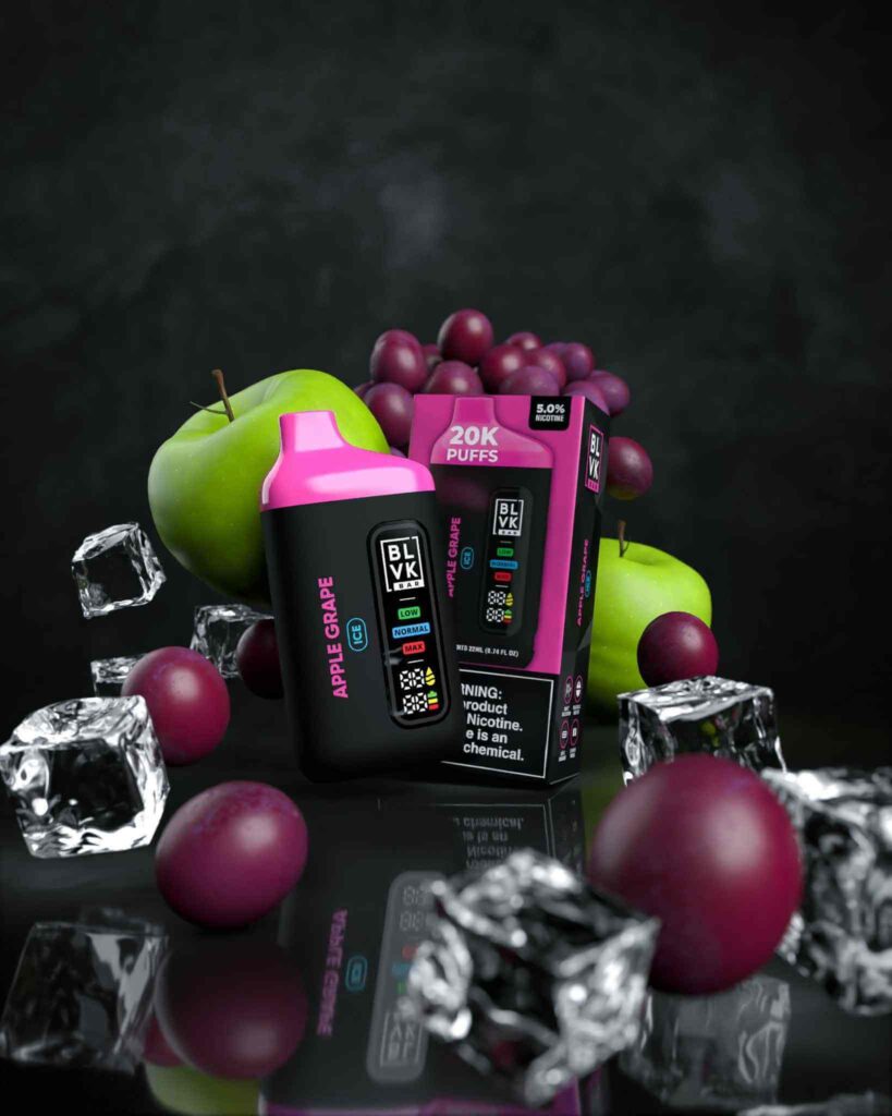 BLVK Bar 20000 Puffs 50mg Nicotine Disposable Vape in Dubai APPLE GRAPE