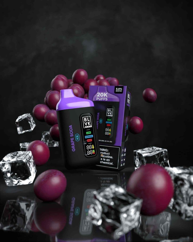 BLVK Bar 20000 Puffs 50mg Nicotine Disposable Vape in Dubai GRAPE SODA