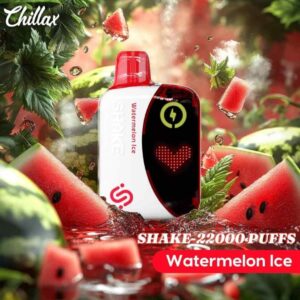 CHILLAX Shake 22000 puffs 50mg nicotine LED indicator disposable vape in Dubai WATERMELON-ICE