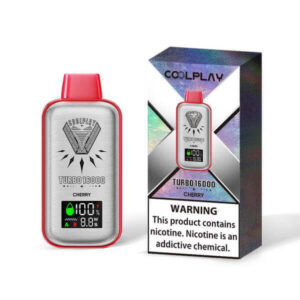COOLPLAY Turbo 16000 Puffs 20MG Disposable vape in Dubai CHERRY