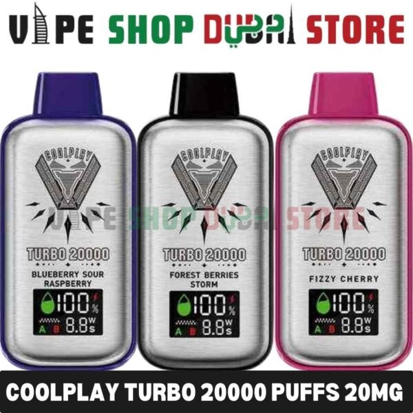 COOLPLAY Turbo 20000 Puffs 20MG Rechargeable Disposable Vape in Dubai