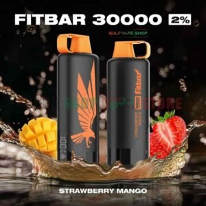 FITBAR Shisha 30000 Puffs 20MG Disposable Vape in Dubai Strawberry Mango