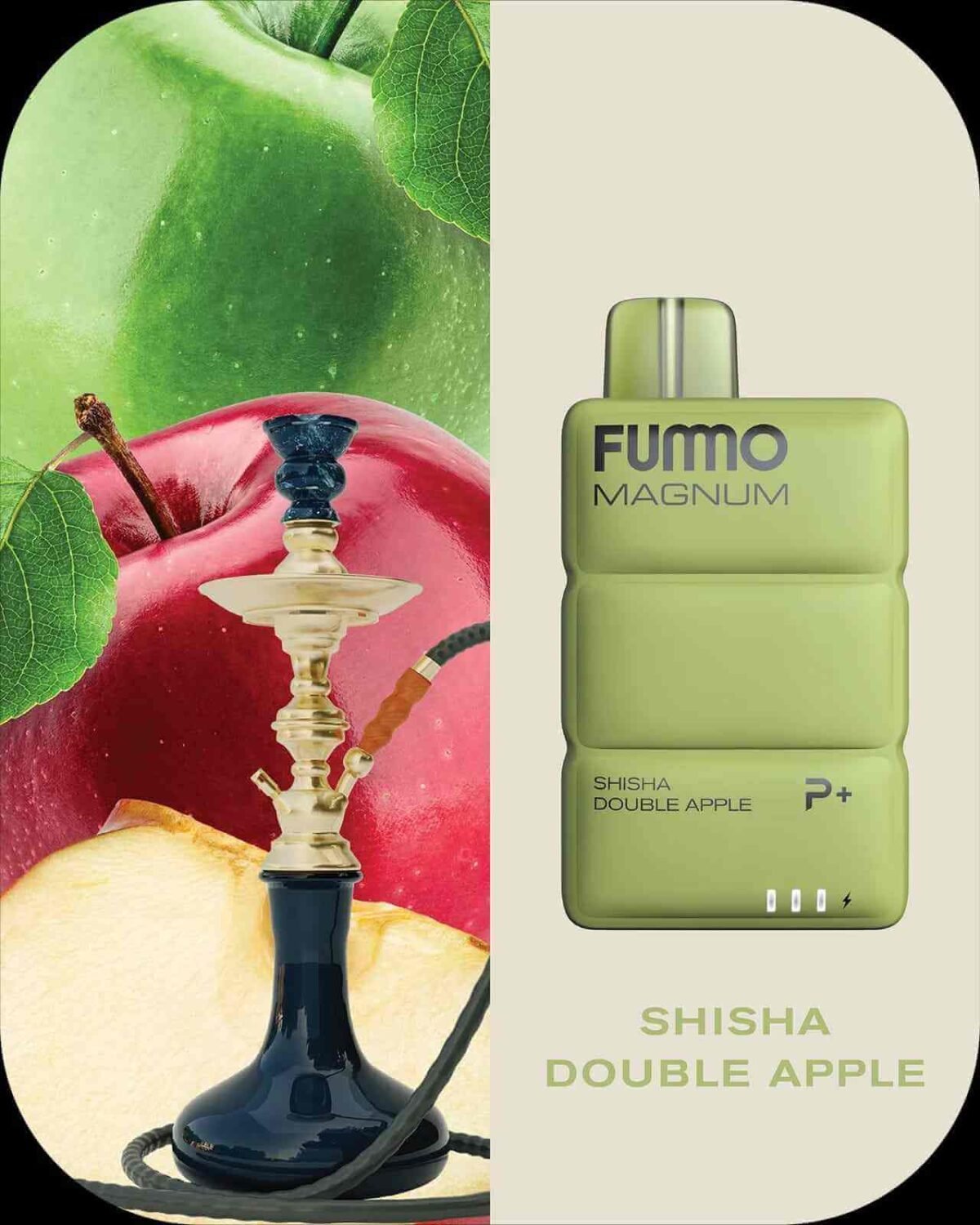 FUMMO Magnum 8000 Puffs 20MG Disposable Vape in Dubai SHISHA DOUBLE APPLE