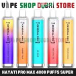 HAYATI Pro Max 4000 Puffs Super 20mg Disposable Vape in Dubai