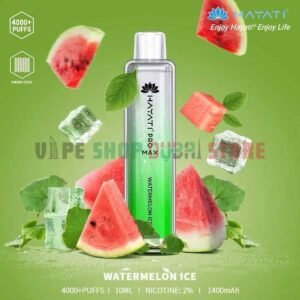 HAYATI Pro Max 4000 Puffs Super 20mg Disposable Vape in Dubai Watermelon Ice