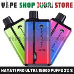 HAYATI Pro Ultra 15000 Puffs 2% Super Nicotine Disposable Vape in Dubai