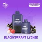 TUGBOAT super kit 24000 puffs 5% Nicotine disposable vape-Blackcurrant Lychee
