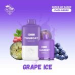 TUGBOAT super kit 24000 puffs 5% Nicotine disposable vape-Grape Ice