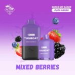 TUGBOAT super kit 24000 puffs 5% Nicotine disposable vape-Mixed Berries