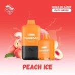 TUGBOAT super kit 24000 puffs 5% Nicotine disposable vape-Peach Ice