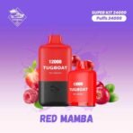 TUGBOAT super kit 24000 puffs 5% Nicotine disposable vape-Red Mamba