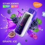 VOZOL Star 20000 Puffs Disposable vape in Dubai GRAPE ICE