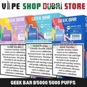 Geek Bar B5000 5000 Puffs Disposable In Dubai