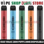 Isgo Vegas 2800 Puffs 20Mg Disposable Vape In Dubai