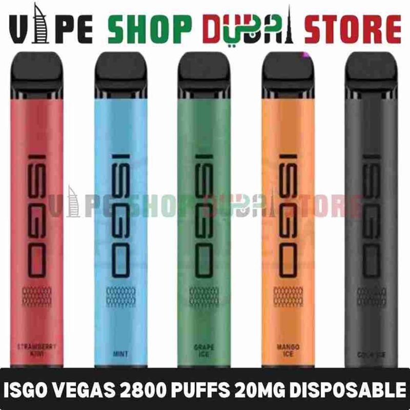 Isgo Vegas 2800 Puffs 20Mg Disposable Vape In Dubai