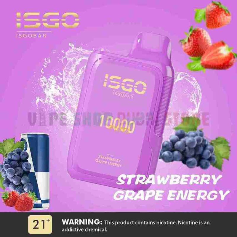 Isgobar-10000-Puffs-50Mg-Disposable-Vape-In-Dubai-STRAWBERRY-GRAPE-ENERGY