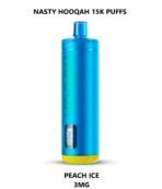 NASTY BAR Hooqa DF15Ki 15000 Puffs Disposable vape in Dubai PEACH ICE