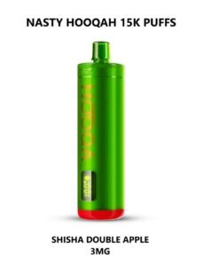 NASTY BAR Hooqa DF15Ki 15000 Puffs Disposable vape in Dubai SHISHA DOUBLE APPLE