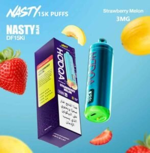 NASTY BAR Hooqa DF15Ki 15000 Puffs Disposable vape in Dubai STRAWBEEY MELON