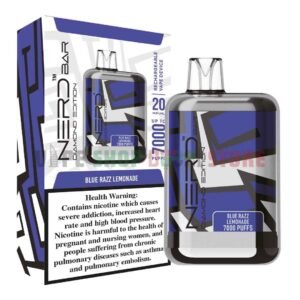 NERD Diamond 7000 Puffs Disposable Vape Blue Razz Lemonade