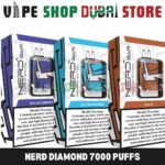NERD Diamond 7000 Puffs Disposable Vape in Dubai