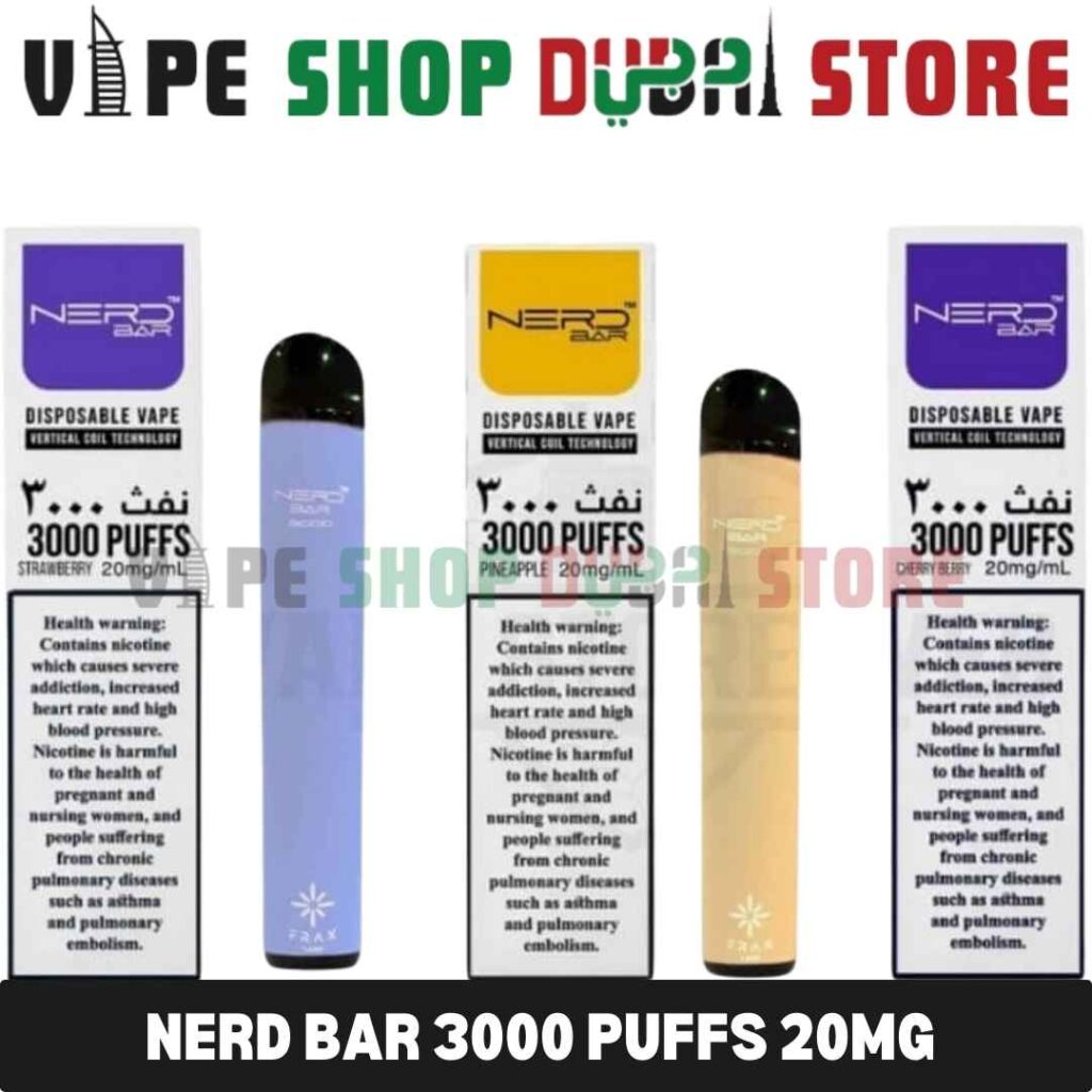 Nerd Bar 3000 Puffs 20Mg Disposable Vape In Dubai