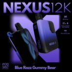 POD SALT Nexus 12000 Puffs Disposable Vape in Dubai BULE RAZZ GUMMY BEAR