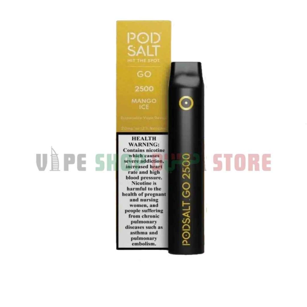 Pod Salt Go 2500 Puffs 20mg Disposable Vape in Dubai MANGO ICE