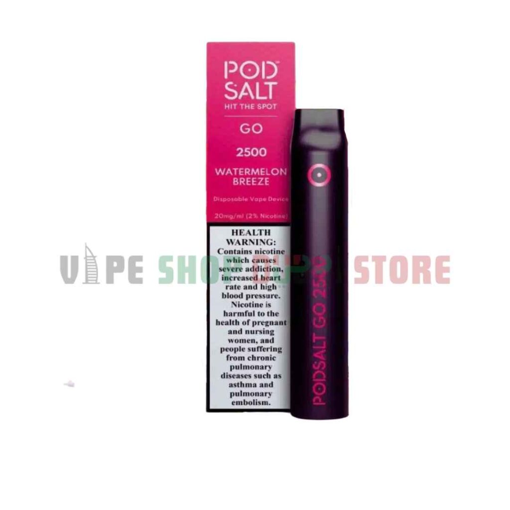Pod Salt Go 2500 Puffs 20mg Disposable Vape in Dubai WATERMELON BREEZE