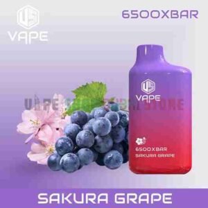 Us-Vape-6500-X-Bar-50Mg-Disposable-Vape-In-UAE-SAKURA-GRAPE