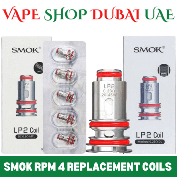 Best SMOK RPM 4 Coils DC & Mesh LP2 Coil Price in Dubai, UAE.