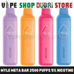 Best MYLE Meta Bar 2500 Puffs 5% Nicotine Disposable Vape in Dubai