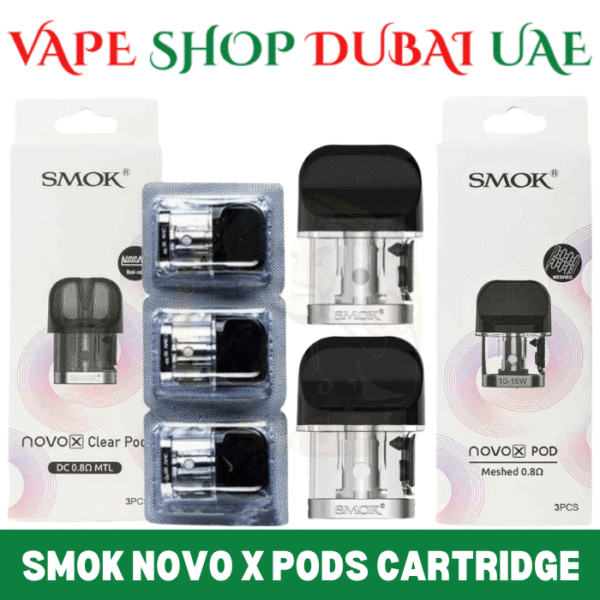 SMOK Novo X Pods Meshed & DC MTL Cartridge Price in Dubai