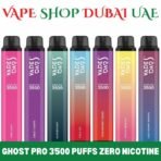 VAPES BARS Ghost Pro Zero Nicotine 3500 Puffs Price in Dubai