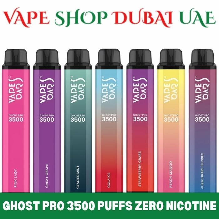 VAPES BARS Ghost Pro Zero Nicotine 3500 Puffs Price in Dubai