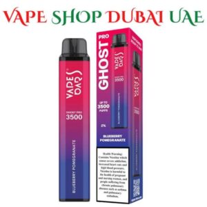 VAPES BARS Ghost Pro Zero Nicotine 3500 Puffs Price in Dubai Blueberry Pomegranate