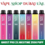 Vapes Bars Ghost Pro 2% nicotine 3500 Puff Disposable Price in Dubai