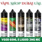 Vgod 60ml E Liquid 3mg E Juice Price in Dubai