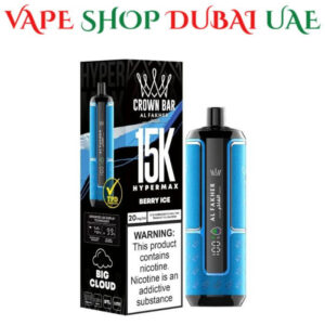 AL FAKHER Crown Bar HyperMax 15000 Puffs Disposable Vape In Dubai Berry Ice