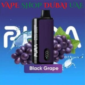 Best PURA PRO 12000 Puffs Disposable Vape in UAE Dubai Black Grape