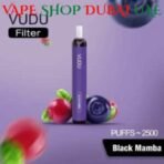 Best VUDU Filter 2500 Puffs 5% Disposable 50mg In Dubai Black Mamba