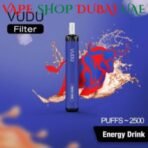 Best VUDU Filter 2500 Puffs 5% Disposable 50mg In Dubai Energy Drink