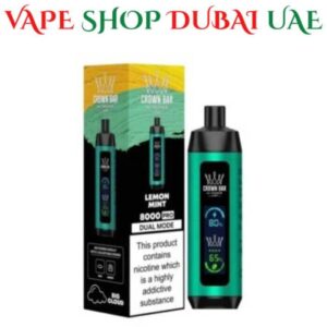 Crown Bar AL FAKHER Pro 8000 Puff Disposable Vape In Duba Lemon Mint