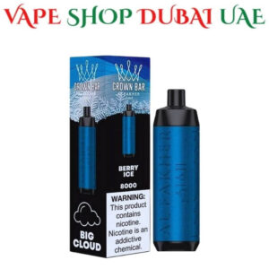 Crown bar al fakher 8000 puffs 0.5MG Nicotine In Dubai Berry Ice