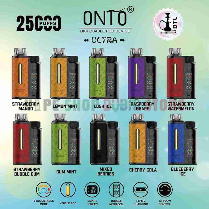 DTL Vapor ONTO Ultra 25000 Puffs Disposable Vape in Dubai