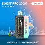 PYNE POD Boost Pro 20000 Puffs 50MG Disposable Vape Blueberry Cotton Candy