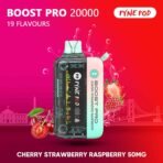 PYNE POD Boost Pro 20000 Puffs 50MG Disposable Vape Cherry Strawberry Raspberry