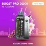 PYNE POD Boost Pro 20000 Puffs 50MG Disposable Vape Sakura Grape