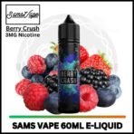 SAM VAPE 60ml 3mg E-liquid Berry Crush