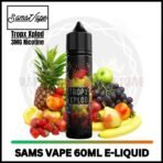 SAM VAPE 60ml 3mg E-liquid Tropx Xplod
